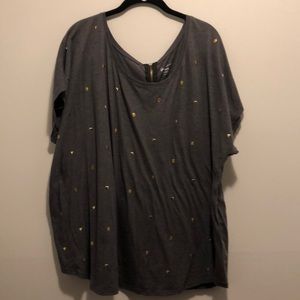 Lane Bryant skull and heart T-shirt